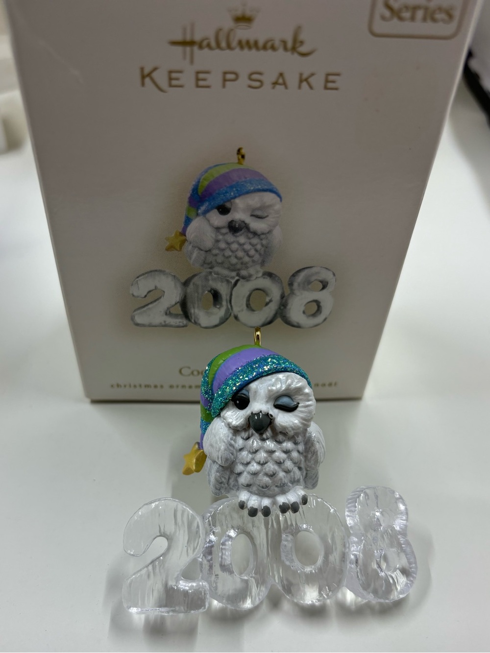 Hallmark Cool Decade Collection 2008 Owl Christmas Ornament 🎄🦉✨